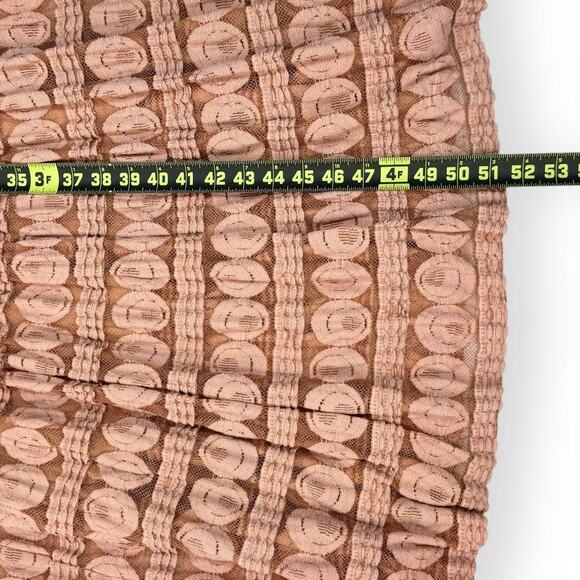 Sundance Women's Grace In Lace Midi Dress Small Orange Romantic Boho - Picture 13 of 14